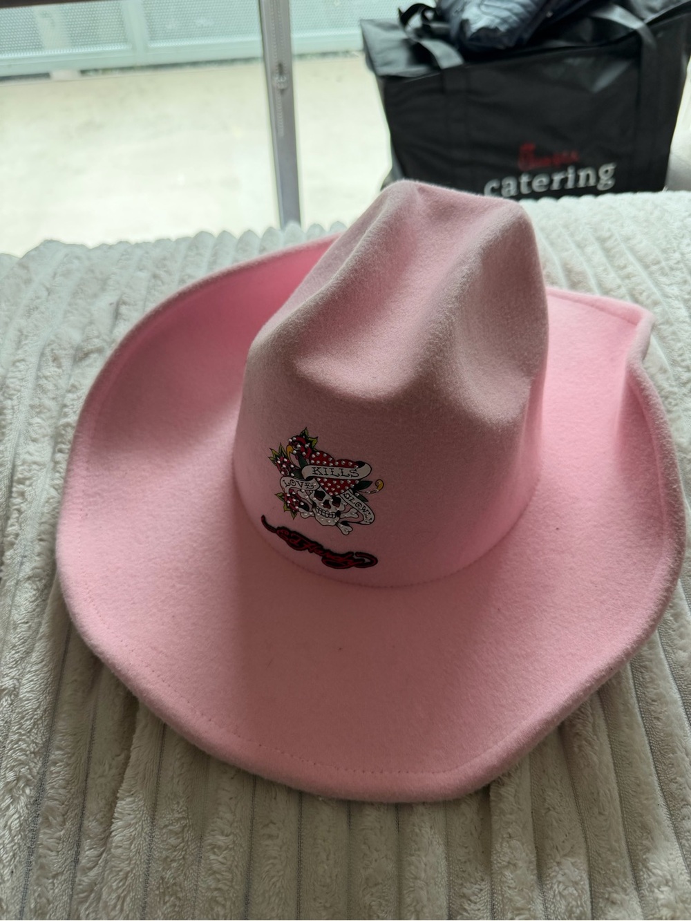 Pink Ed Hardy cowboy hat